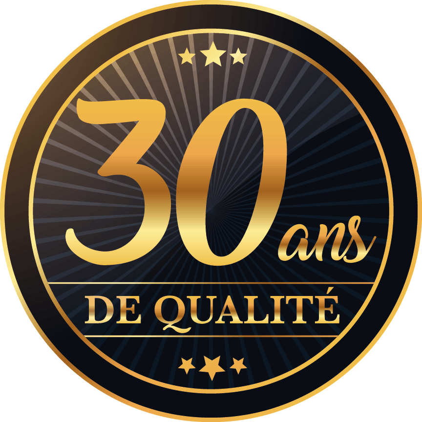 Logo 30 ans de qualité